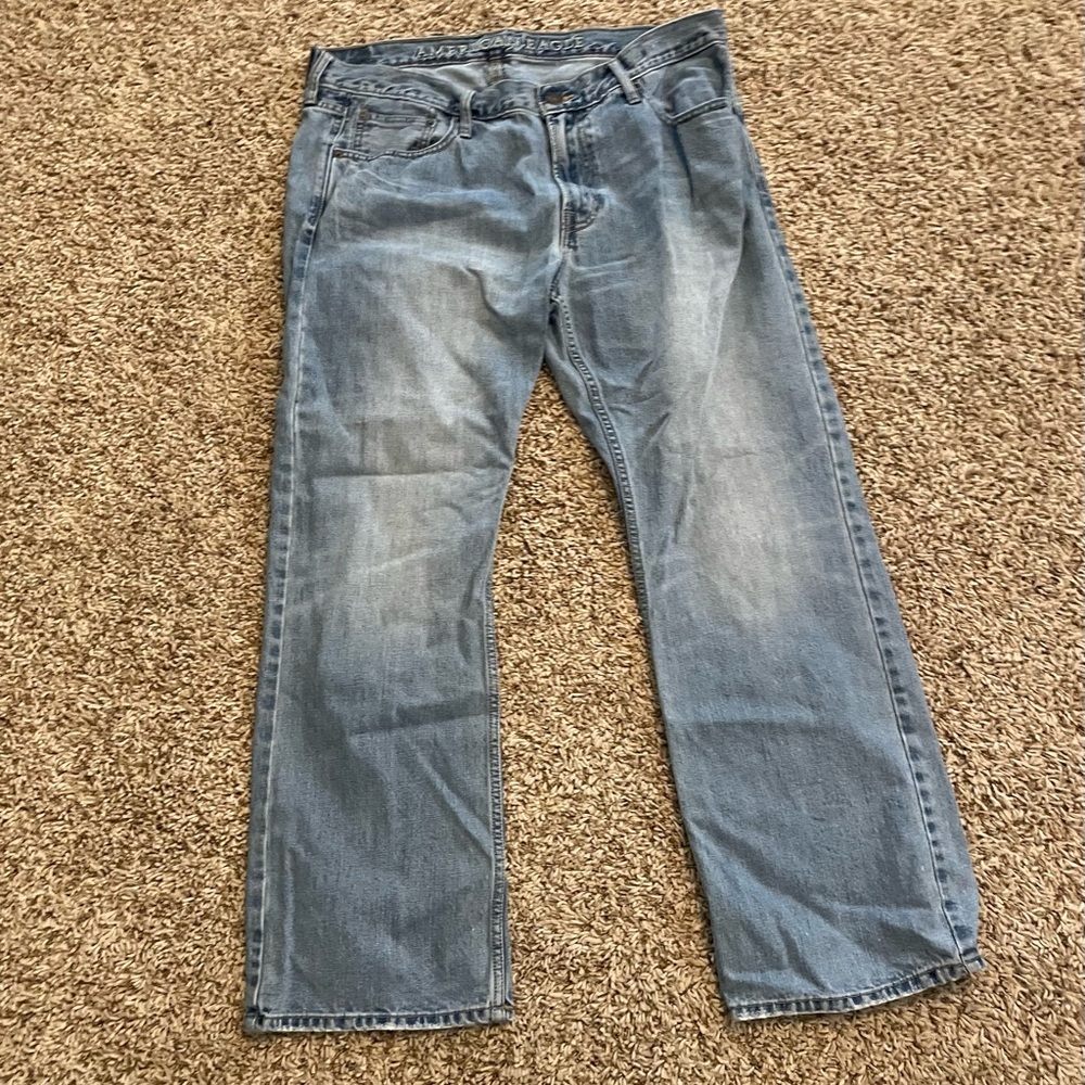American Eagle Mens Low Rise Bootcut Jeans - 36x30